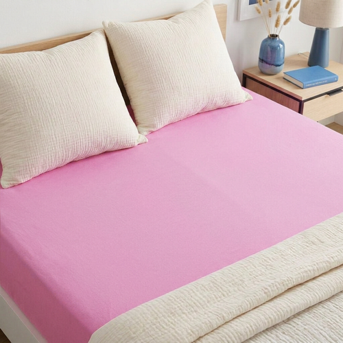 4Home Jersey prostěradlo IDEAL růžová, 200–220 x 200 cm
