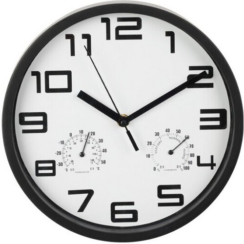Fotografie Nástěnné hodiny Bristol, 25 x 4 cm, bílá