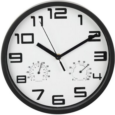 Zegar ścienny Bristol, 25 x 4 cm, biały