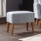 Taburet Zeni Puf Grey