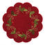 Vianočný obrus Cezmína červená, pr. 35 cm