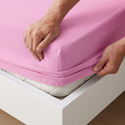4Home Jersey prostěradlo IDEAL růžová, 60 x 120 cm