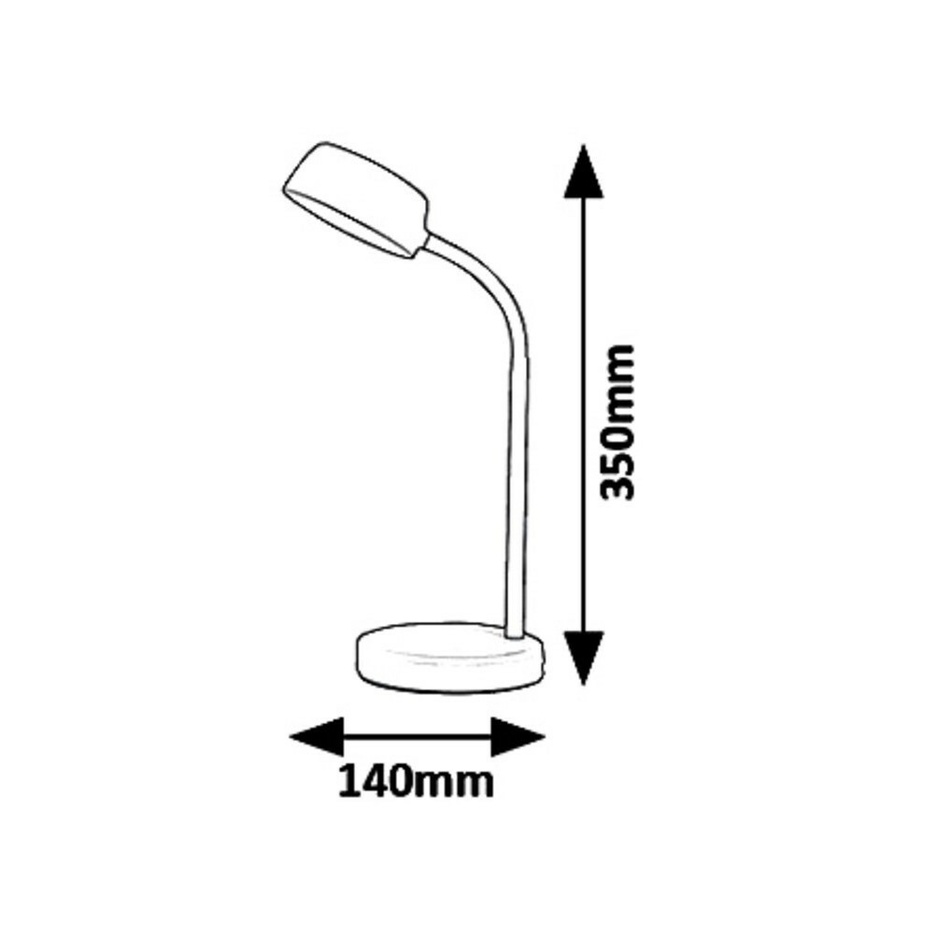 Rabalux 6778 Berry LED asztali lámpa, fehér , fehér termék 2. képe
