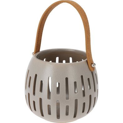 Dekorativna svetilka Temno siva, 14,5 x 12 cm