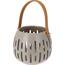 Dekorative Laterne „Dark Grey“, 14,5 × 12 cm