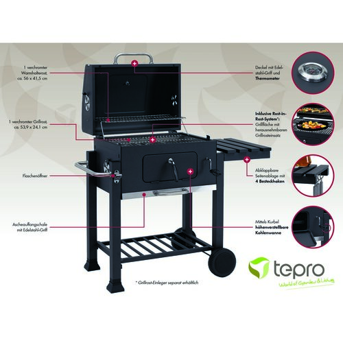 Tepro 1164 Grill Toronto Click, 115 x 67 x 107 cm,115 x 67 x 107 cm