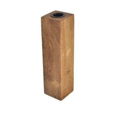 InDecor Підсвічник з дерева манго, 5 x 5 x 20 см