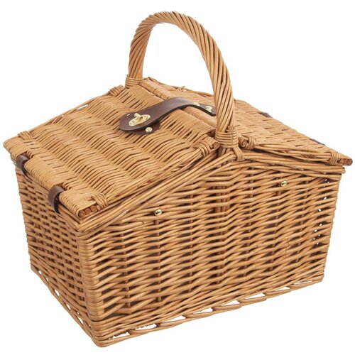 Orion Großer Picknickkorb aus Weide, 40 x 29 x 26 cm