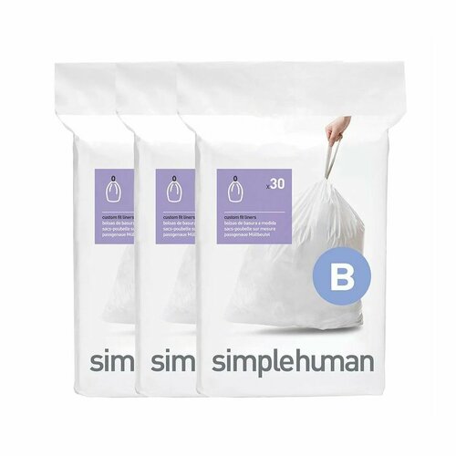 Simplehuman Пакети для сміття B 6 л, 90 шт.