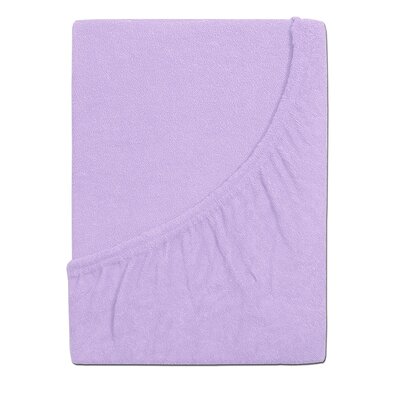 Cearșaf de pat 4Home din frotir Ideal violet , 90x 200 cm