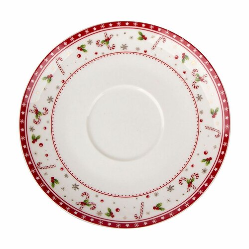 Altom Filiżanka porcelanowa ze spodkiem Christmas tree, 200 ml