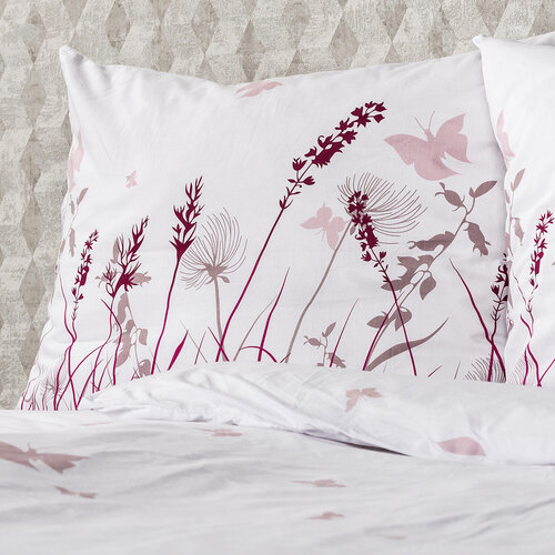 Lenjerie bumbac 4Home Poiană cu fluturi, 140 x 220 cm, 70 x 90 cm
