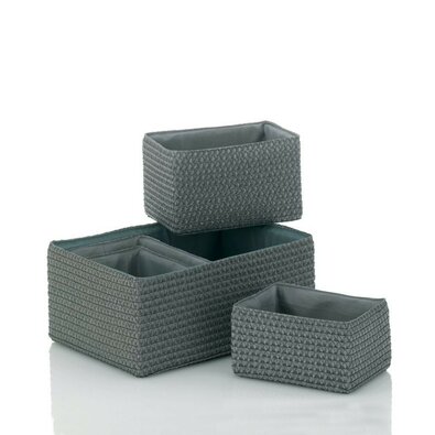 Kela 5-delni set košar za shranjevanje RIMOSSA,siva