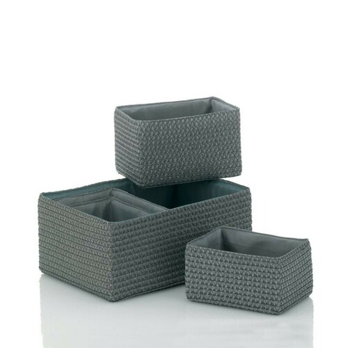 Kela 5-delni set košar za shranjevanje RIMOSSA,siva