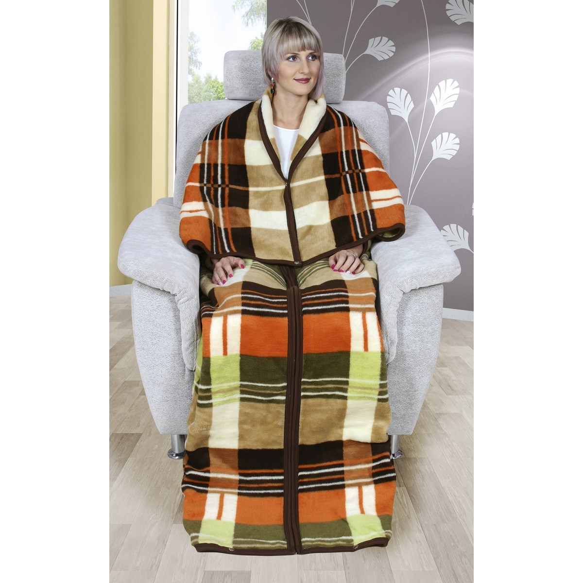 Bellatex Televízny vak Karmela plus pestré obdĺžniky, 150 x 180 cm