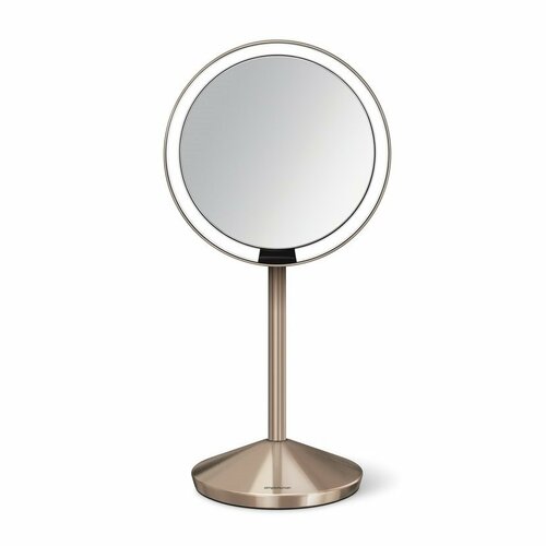 Simplehuman Kozmetické LED zrkadlo Sensor Tru-lux, zväčšenie 10x, rose gold