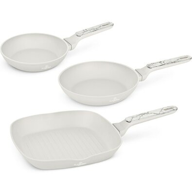 BerlingerHaus Set de tigăi cu suprafață din titan Sahara Marble, 2+1 buc.