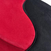 Taboret  Alis Puf Red and Black