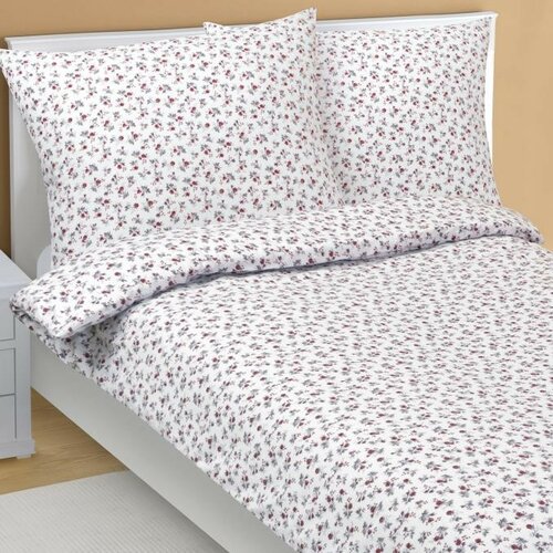 Bellatex Flanelov posteljno perilo Růžička rdeča,140 x 220 cm, 70 x 90 cm