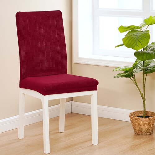 4Home Elastyczny pokrowiec na krzesło Magic clean winny, 45 - 50 cm, zestaw 2 szt.
