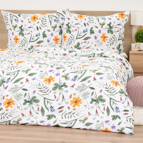 4Homet Wildflower Bliss krepp ágyneműhuza, 140 x 200 cm, 70 x 90 cm