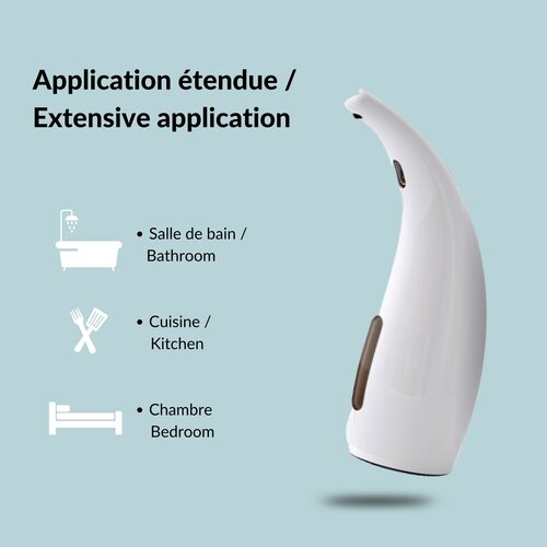 Spirella Bezdotykowy dozownik mydła Selma 300 ml, biały