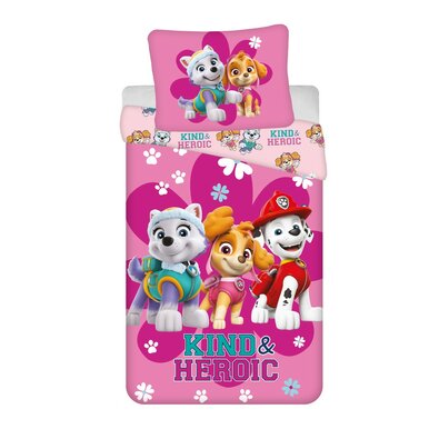 Jerry Fabrics Otroško bombažno posteljnino PawPatrol PP427 Heroic, 140 x 200 cm, 70 x 90 cm
