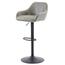 Barová židle z ekokůže B-716 GREY3, šedá