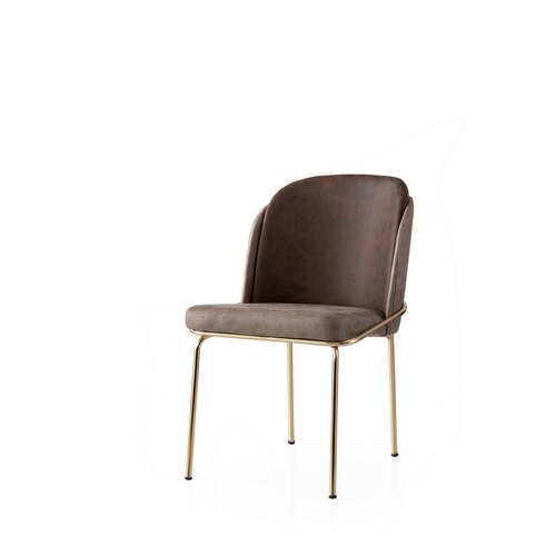 Set de scaune de sufragerie Dore Brown and Gold, 4buc.
