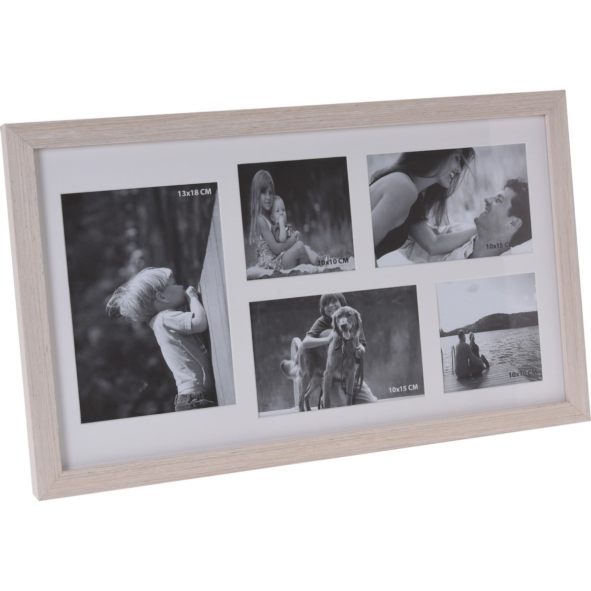 Fotorámček Memories na 5 fotografií, hnedá