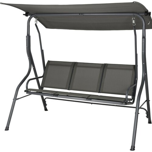 Hollywoodschaukel Arborea Grau, 170 x 110 x 153 cm