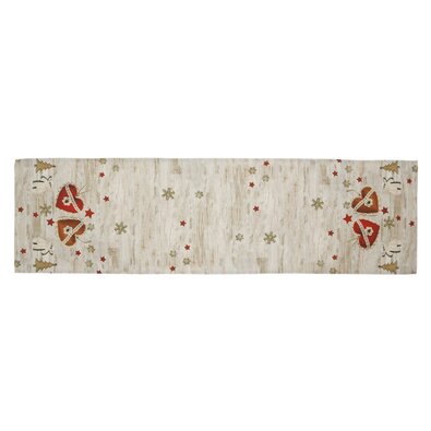 Božični tekaški trak Xmas hearts, 40 x 140 cm