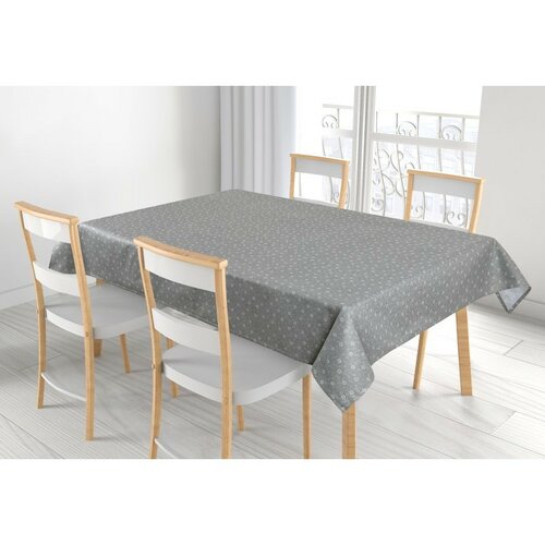 Bellatex Tischdecke Adéla Kletterblümchen grau, 120 x 140 cm