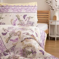 Lenjerie de pat Jerry Fabrics din bumbac Lavender, 140 x 200 cm, 70 x 90 cm