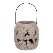 Felinar decorativ Natura, 18 x 20 cm, betongri,