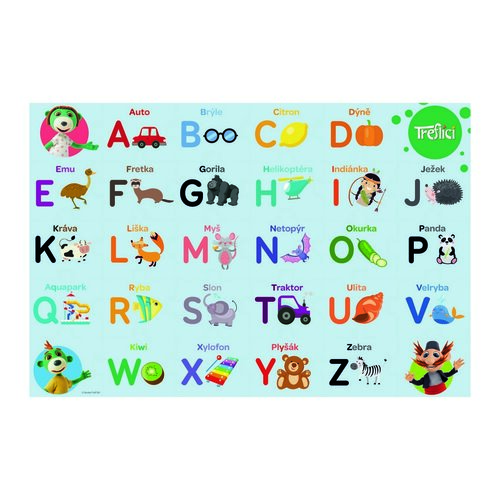 Trefl Treflik megismerik az ábécét puzzle, 30 db-os