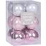 Set Weihnachtsschmuck Valongo 12 St., Rosa, D. 6 cm
