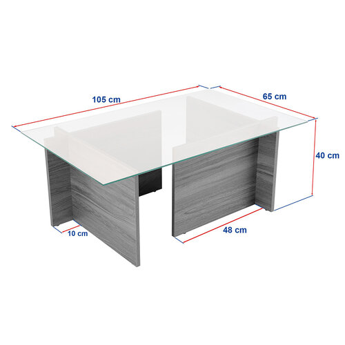 Couchtisch Vetrino Wooden White