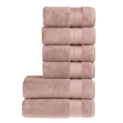 Stanex Komplet brisač in brisač MEXICO rjava, 4kos 50 x 100 cm, 2 kos 70 x 140 cm