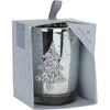 Bożonarodzeniowa świeczka dekoracyjna Tree, 8 x 10 cm, srebrny