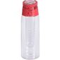 Športová plastová fľaša Lena 650 ml, červená