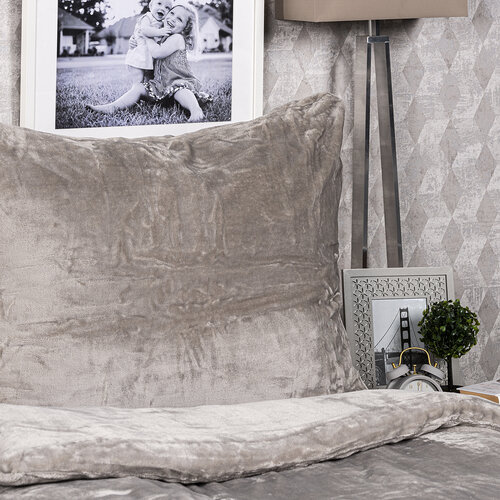 4Home posteljnina mikroflanela siva, 140 x 220 cm, 70 x 90 cm