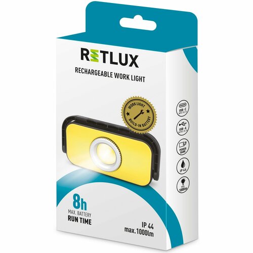 Retlux RPL 200 Pracovní nabíjecí LED svítilna, 1000 lm