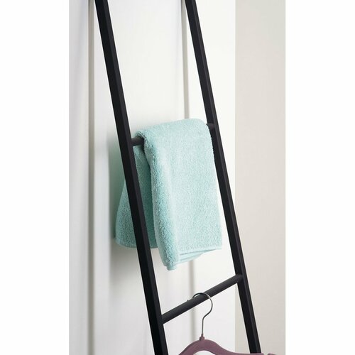 SAPHO Ska551 Ska uscător de prosoape pentrusprijin 42 x 170 x 2 cm, negru mat