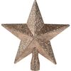 Glitter star karácsonyfacsücsrózsaszín, 19 x 19 x 5 cm