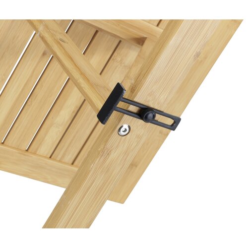 Wenko Măsuță suspendată pentru balcon din bambusWaikiki, 64 × 44 × 65 cm