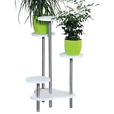 Kesper 17278 Stojalo za cvetje, belo, 46 x 72,2 x46 cm
