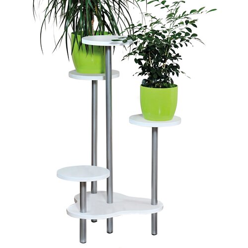 Kesper 17278 Blumenständer, weiß, 46 x 72,2 x 46 cm