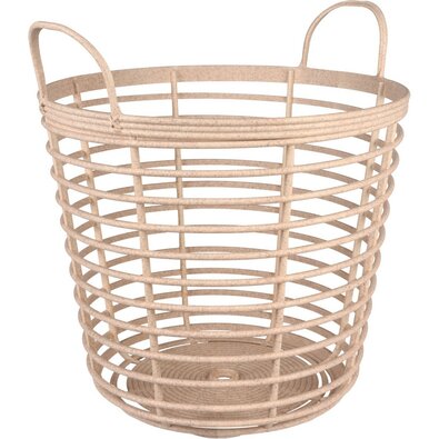 Kosz ogrodowy Downey kremowy, 37,4 x wys. 40 cm, ekowood