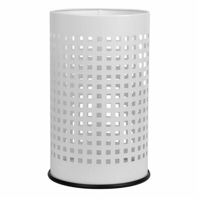 Alda Coș de gunoi Officer perforat 18 l, alb